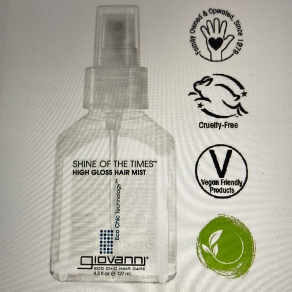 Giovanni High Gloss Hair Mist Not Used Not Returnable
